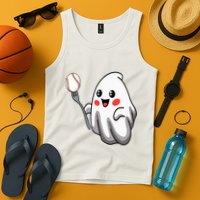 Ghost Forkball Baseball Pitch Fork Ball Strikeout Pitcher Tank Top