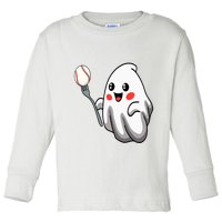 Ghost Forkball Baseball Pitch Fork Ball Strikeout Pitcher Toddler Long Sleeve Shirt