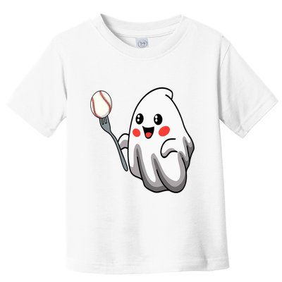 Ghost Forkball Baseball Pitch Fork Ball Strikeout Pitcher Toddler T-Shirt