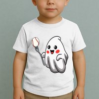 Ghost Forkball Baseball Pitch Fork Ball Strikeout Pitcher Toddler T-Shirt