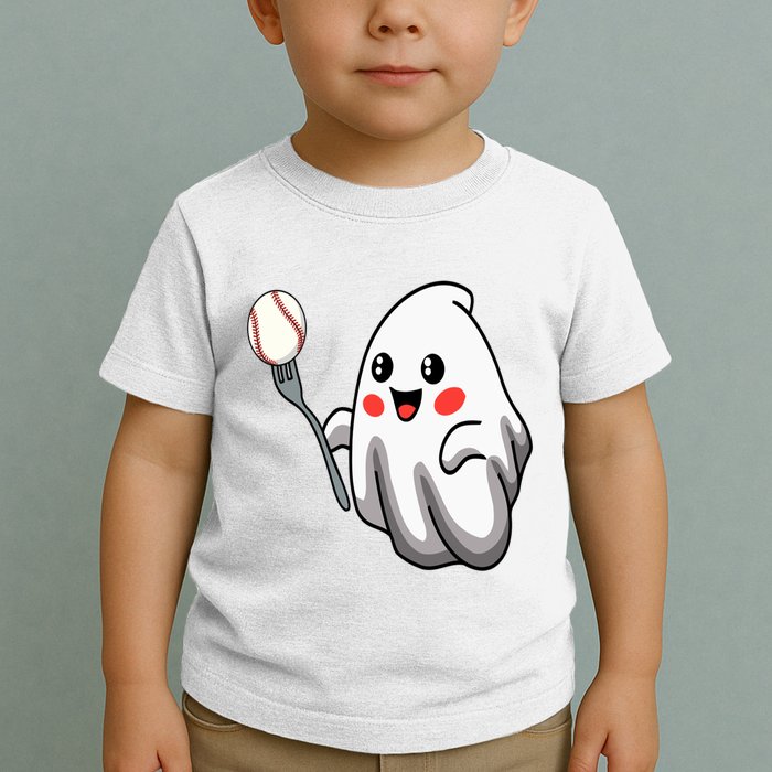 Ghost Forkball Baseball Pitch Fork Ball Strikeout Pitcher Toddler T-Shirt