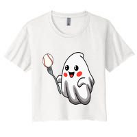 Ghost Forkball Baseball Pitch Fork Ball Strikeout Pitcher Crop Top