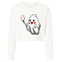 Ghost Forkball Baseball Pitch Fork Ball Strikeout Pitcher Cropped Pullover Crew
