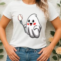 Ghost Forkball Baseball Pitch Fork Ball Strikeout Pitcher Womens T-Shirt