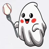 Ghost Forkball Baseball Pitch Fork Ball Strikeout Pitcher Short Acrylic Beanie