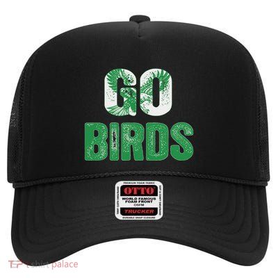 Go Flying Birds Sports High Crown Mesh Back Trucker Hat