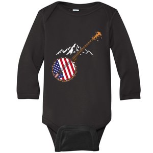 Gifts For Bluegrass Lovers Banjo Mandolin Kentucky Baby Long Sleeve Bodysuit