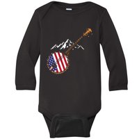 Gifts For Bluegrass Lovers Banjo Mandolin Kentucky Baby Long Sleeve Bodysuit