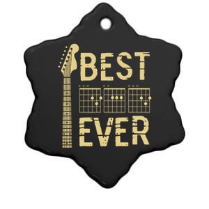 Guitarist Father Best Dad Ever D A D Chord Gifts Guitar Ceramic Star Ornament