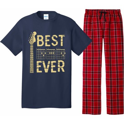 Guitarist Father Best Dad Ever D A D Chord Gifts Guitar Pajama Set