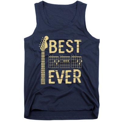 Guitarist Father Best Dad Ever D A D Chord Gifts Guitar Tank Top