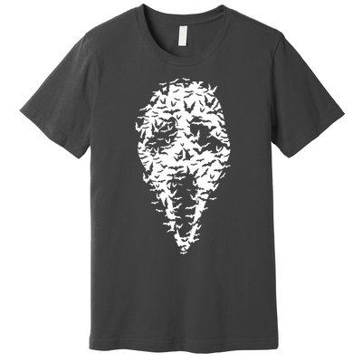 Ghost Face Bat Halloween Movie Mask Premium T-Shirt