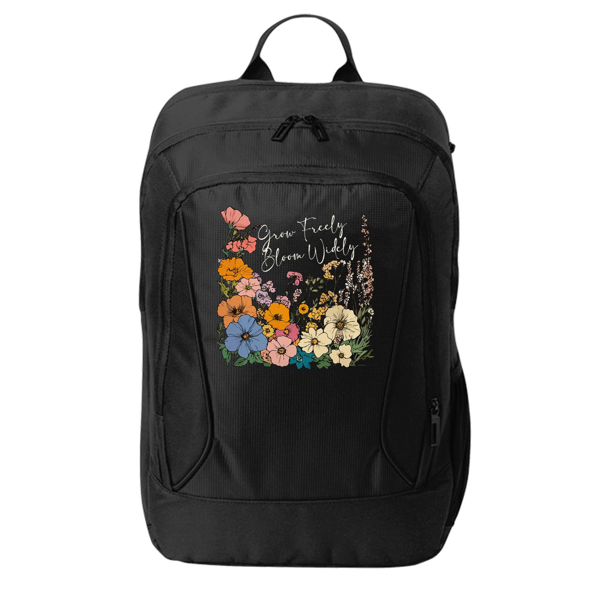 Grow Freely Bloom Wildly Wildflower Self Love City Backpack