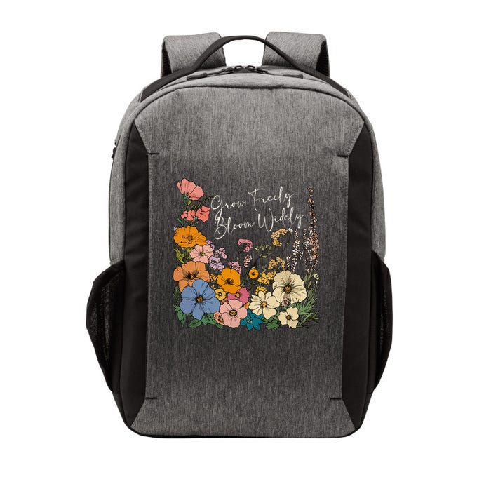 Grow Freely Bloom Wildly Wildflower Self Love Vector Backpack