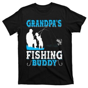 Grandpa's Fishing Buddy For Grandpa Fisherman T-Shirt