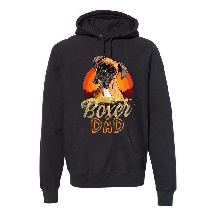 Gift For Boxer Lover Boxer Dad Premium Hoodie