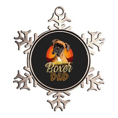 Gift For Boxer Lover Boxer Dad Metallic Star Ornament