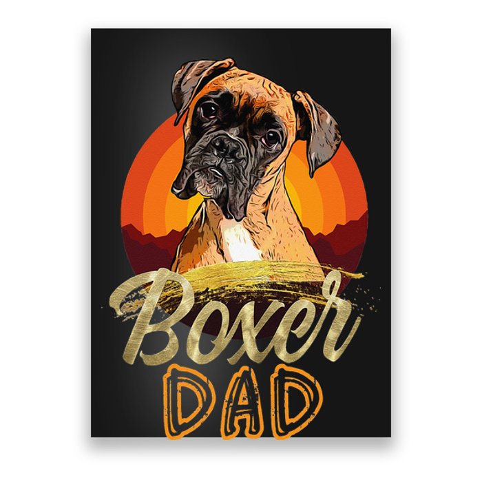 Gift For Boxer Lover Boxer Dad Poster