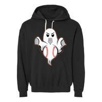 Ghost Forkball Baseball Pitch Fork Ball Strikeout Pitcher Garment-Dyed Fleece Hoodie