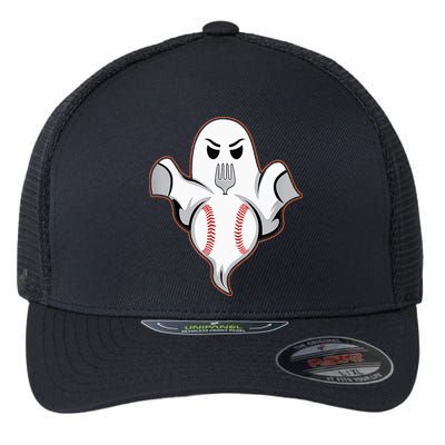 Ghost Forkball Baseball Pitch Fork Ball Strikeout Pitcher Flexfit Unipanel Trucker Cap