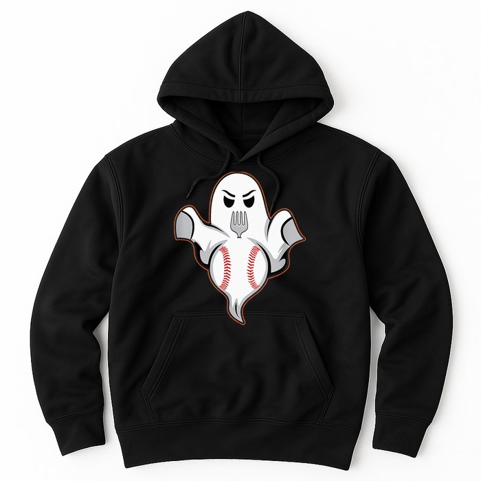 Ghost Forkball Baseball Pitch Fork Ball Strikeout Pitcher Hoodie
