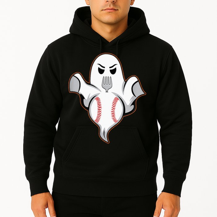 Ghost Forkball Baseball Pitch Fork Ball Strikeout Pitcher Hoodie