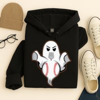 Ghost Forkball Baseball Pitch Fork Ball Strikeout Pitcher Hoodie