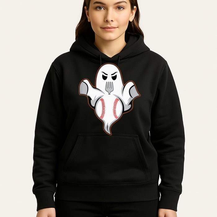 Ghost Forkball Baseball Pitch Fork Ball Strikeout Pitcher Hoodie