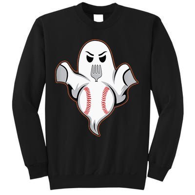 Ghost Forkball Baseball Pitch Fork Ball Strikeout Pitcher Sweatshirt