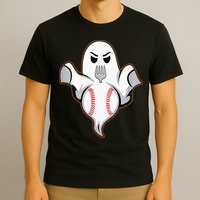Ghost Forkball Baseball Pitch Fork Ball Strikeout Pitcher T-Shirt