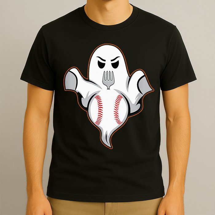 Ghost Forkball Baseball Pitch Fork Ball Strikeout Pitcher T-Shirt