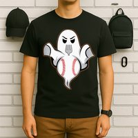 Ghost Forkball Baseball Pitch Fork Ball Strikeout Pitcher T-Shirt