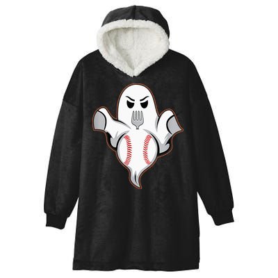 Ghost Forkball Baseball Pitch Fork Ball Strikeout Pitcher Hooded Wearable Blanket