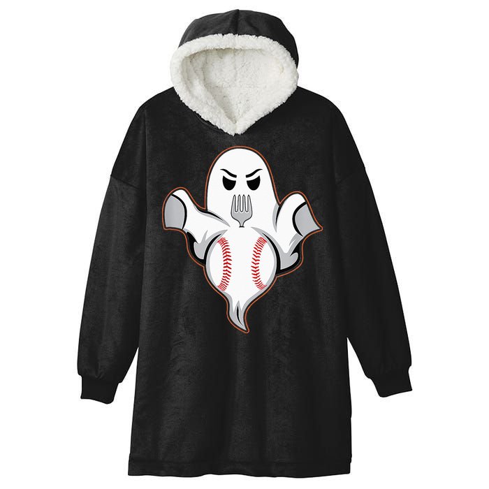 Ghost Forkball Baseball Pitch Fork Ball Strikeout Pitcher Hooded Wearable Blanket