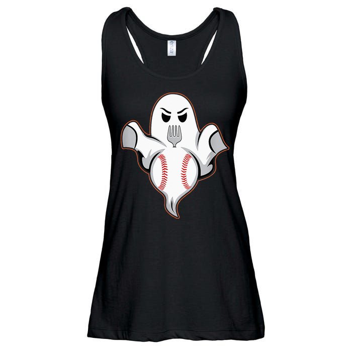 Ghost Forkball Baseball Pitch Fork Ball Strikeout Pitcher Ladies Essential Flowy Tank