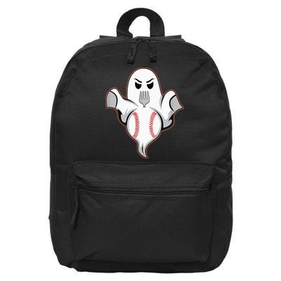 Ghost Forkball Baseball Pitch Fork Ball Strikeout Pitcher 16 in Basic Backpack