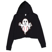 Ghost Forkball Baseball Pitch Fork Ball Strikeout Pitcher Crop Fleece Hoodie