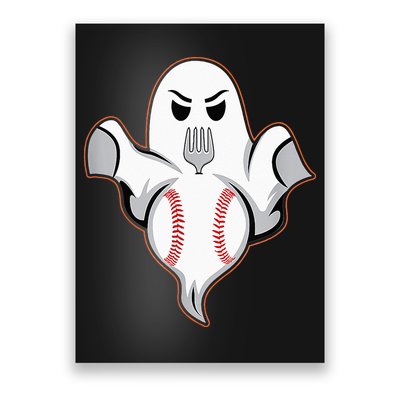 Ghost Forkball Baseball Pitch Fork Ball Strikeout Pitcher Poster