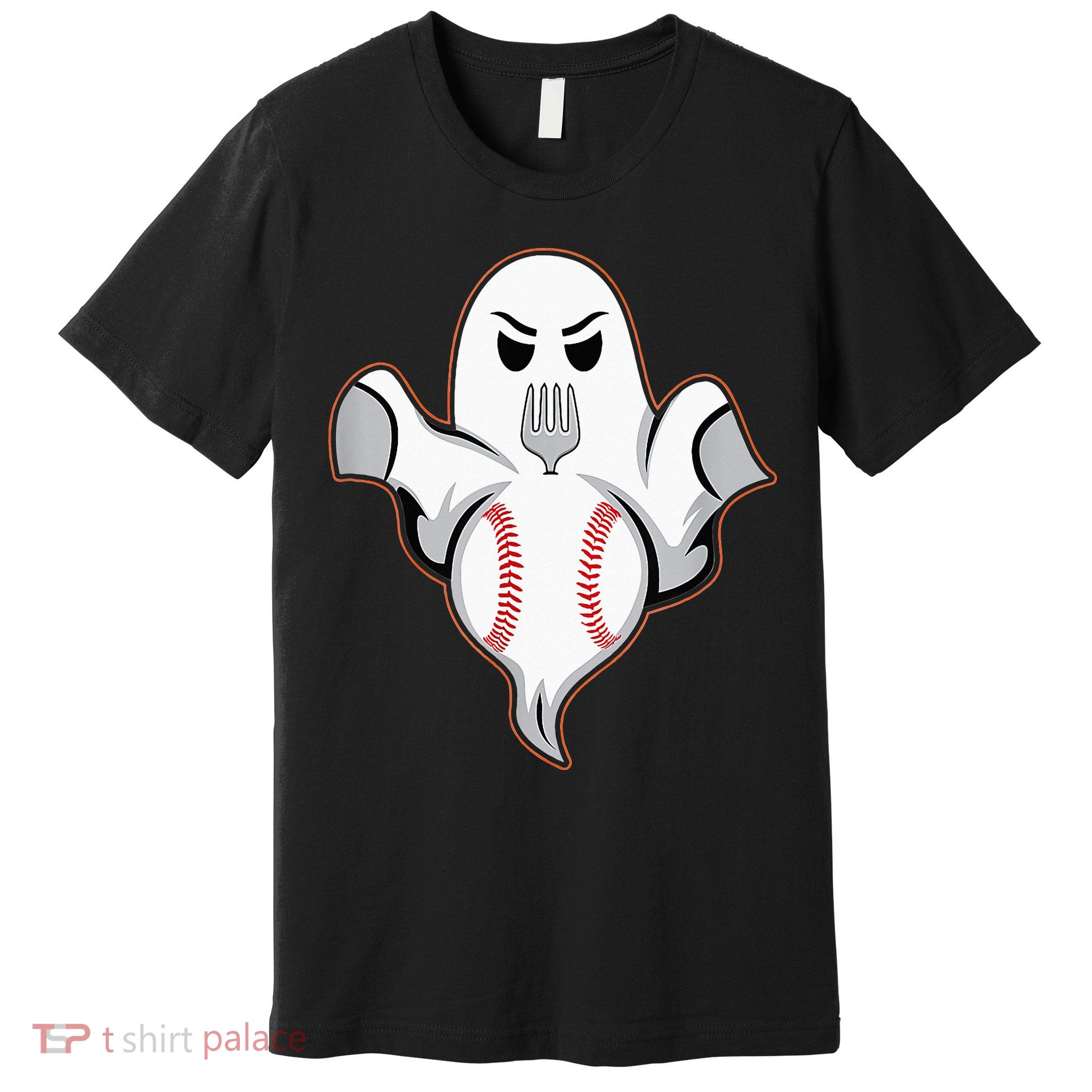 Ghost Forkball Baseball Pitch Fork Ball Strikeout Pitcher Premium T-Shirt