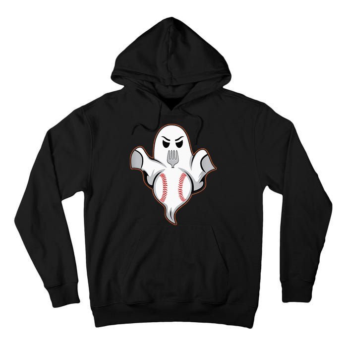 Ghost Forkball Baseball Pitch Fork Ball Strikeout Pitcher Tall Hoodie