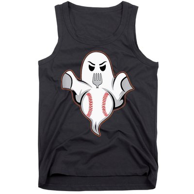 Ghost Forkball Baseball Pitch Fork Ball Strikeout Pitcher Tank Top