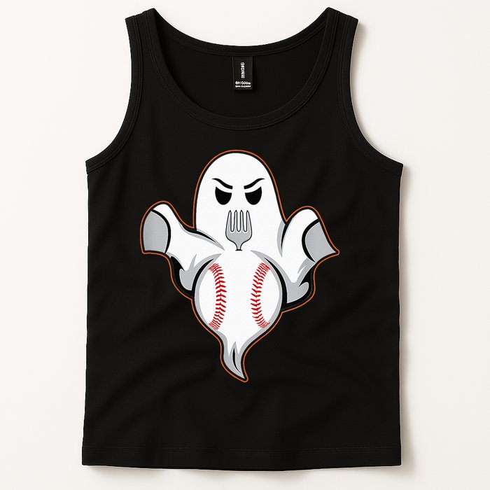 Ghost Forkball Baseball Pitch Fork Ball Strikeout Pitcher Tank Top