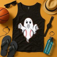 Ghost Forkball Baseball Pitch Fork Ball Strikeout Pitcher Tank Top