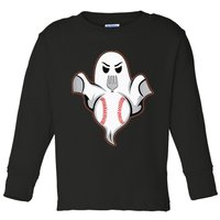 Ghost Forkball Baseball Pitch Fork Ball Strikeout Pitcher Toddler Long Sleeve Shirt