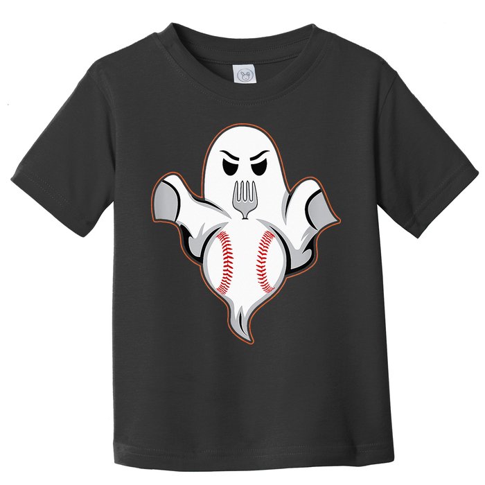 Ghost Forkball Baseball Pitch Fork Ball Strikeout Pitcher Toddler T-Shirt