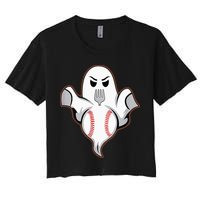 Ghost Forkball Baseball Pitch Fork Ball Strikeout Pitcher Crop Top