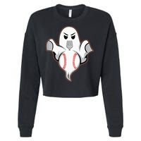 Ghost Forkball Baseball Pitch Fork Ball Strikeout Pitcher Cropped Pullover Crew