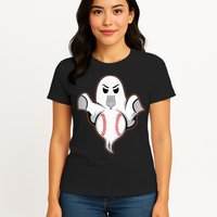 Ghost Forkball Baseball Pitch Fork Ball Strikeout Pitcher Womens T-Shirt