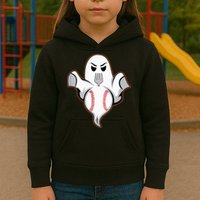 Ghost Forkball Baseball Pitch Fork Ball Strikeout Pitcher Kids Hoodie