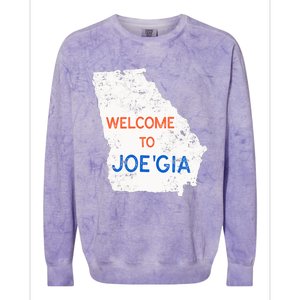 Georgia Flips Blue Atlanta Flips Pro Biden Joe Biden Colorblast Crewneck Sweatshirt